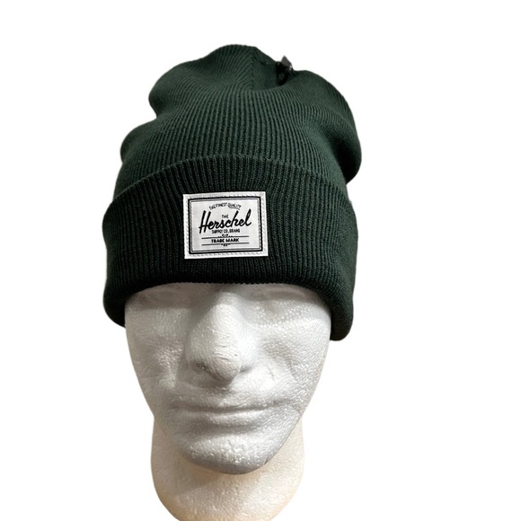 Herschel Supply Company Men's Dark Green Knit Beanie - Picture 1 of 4